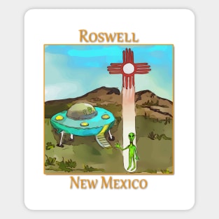 Aliens in Roswell New Mexico Magnet